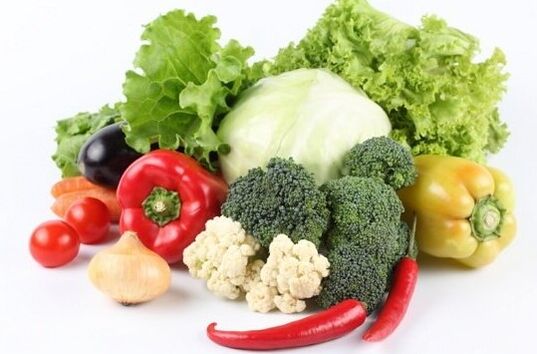 Vegetables for a diet