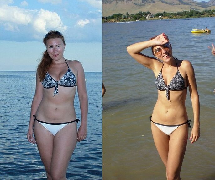 before and after photos of the buckwheat diet